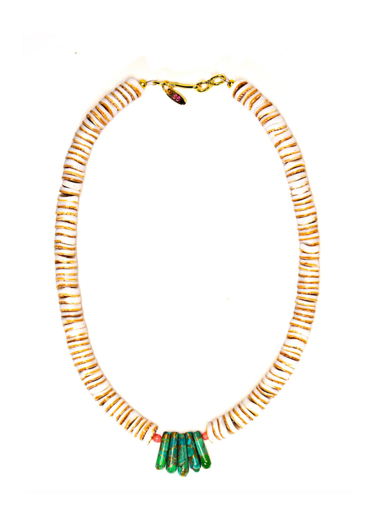 Graduated Turquoise Drop Necklace