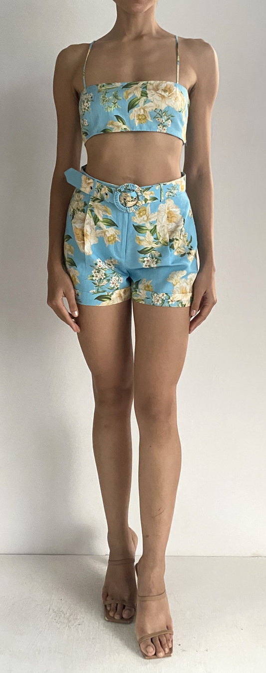 Shorts With Buckle Belt