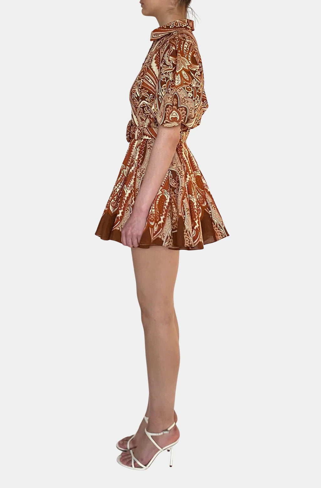 Rida Collared Mini Shirt Dress