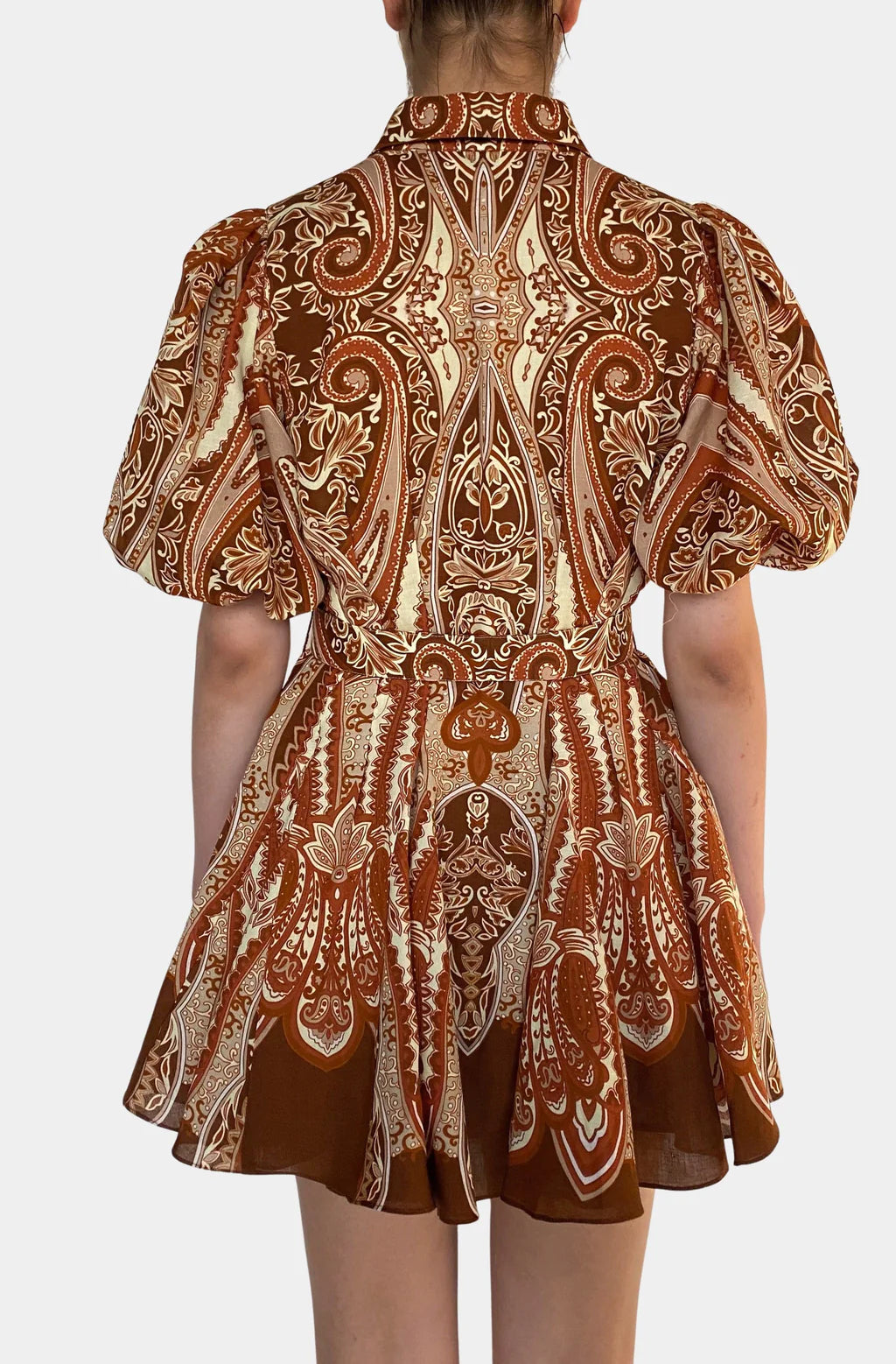 Rida Collared Mini Shirt Dress