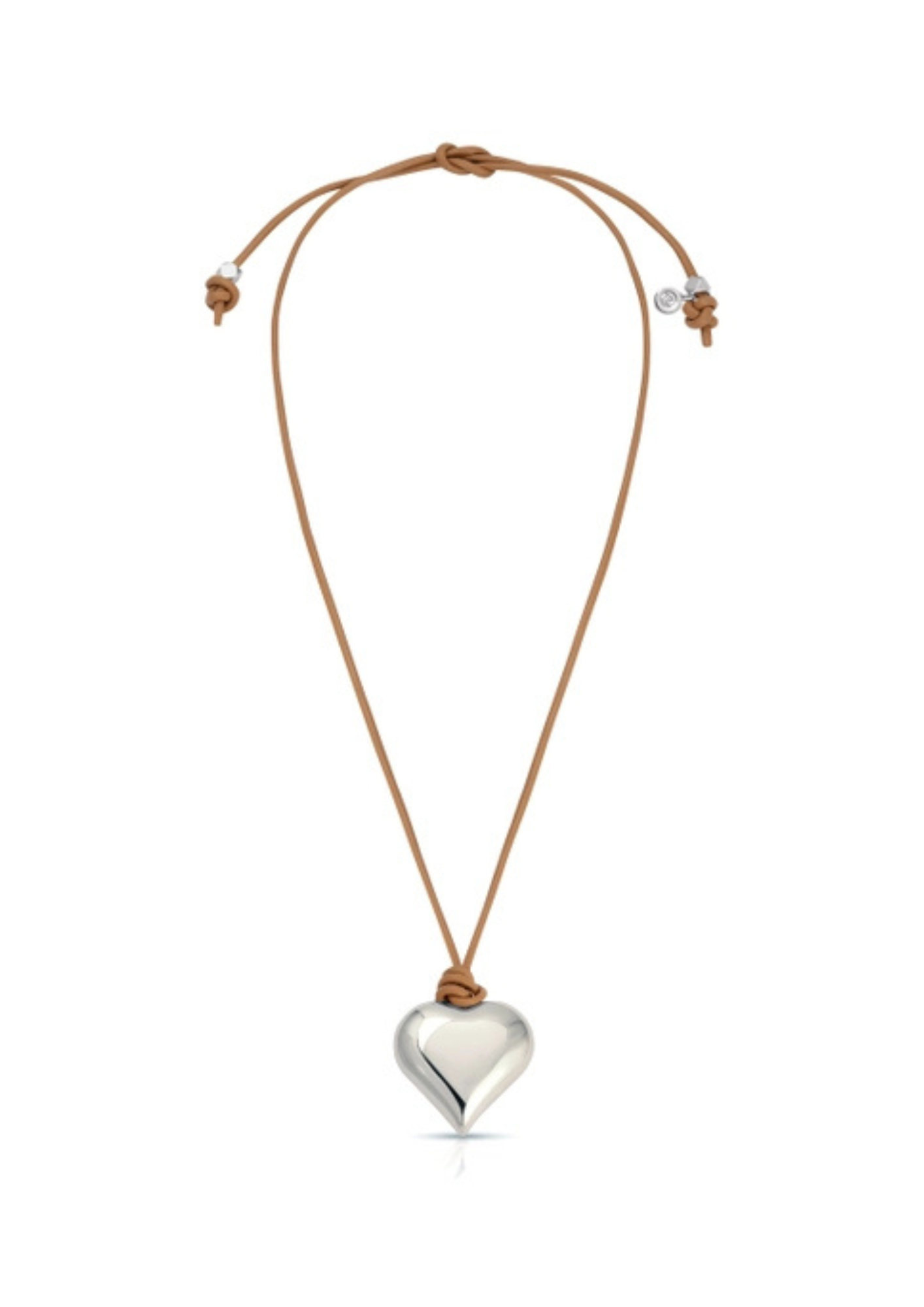 Heart Pendant Adjustable Cord Necklace