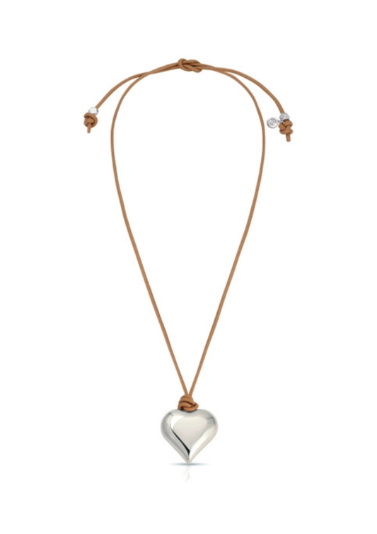 Heart Pendant Adjustable Cord Necklace