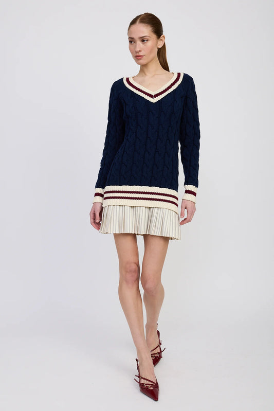 Knox Mixed Media Mini Dress