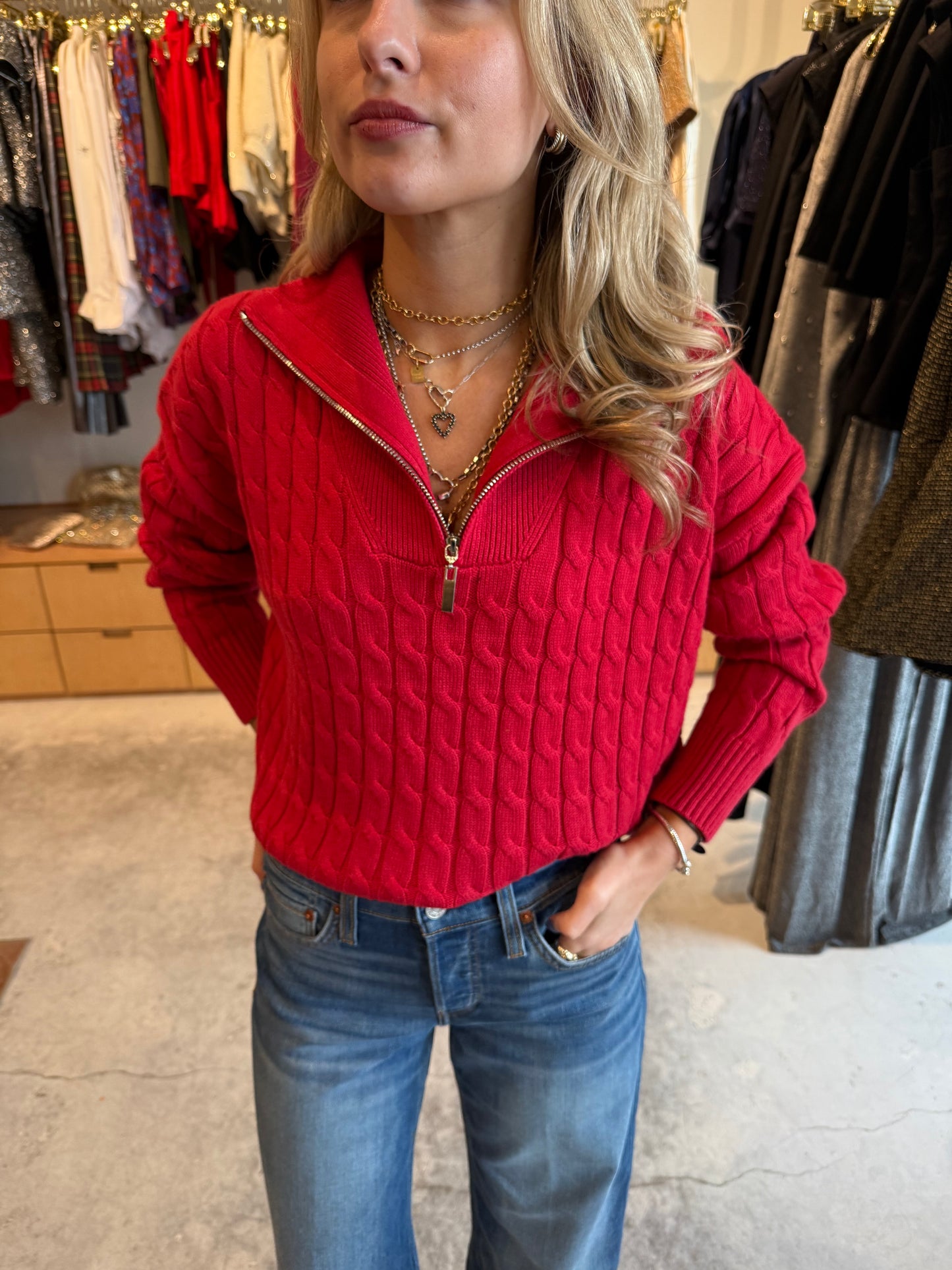 Half Zip Sweater