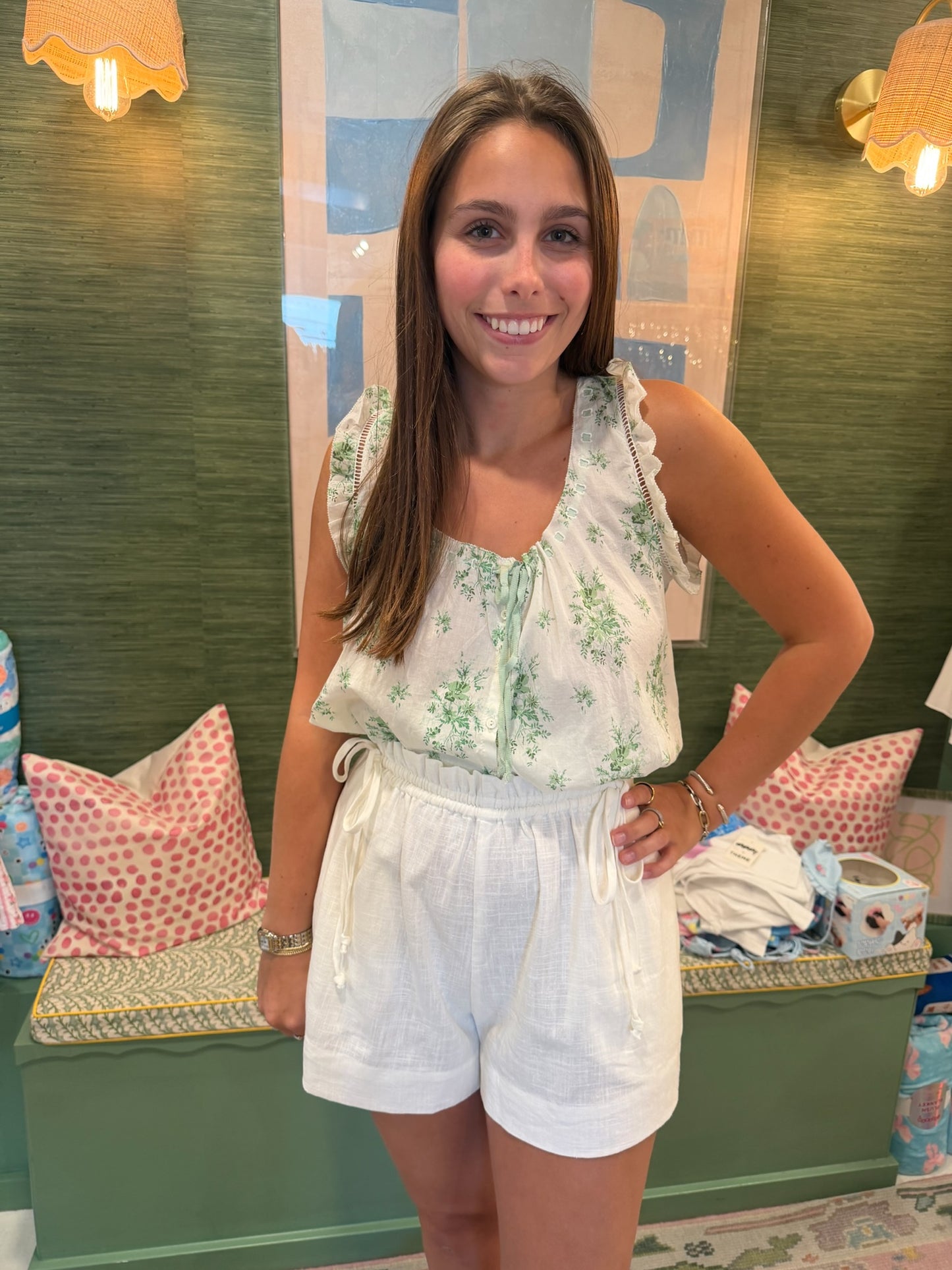 Lainey Elastic Waist Shorts