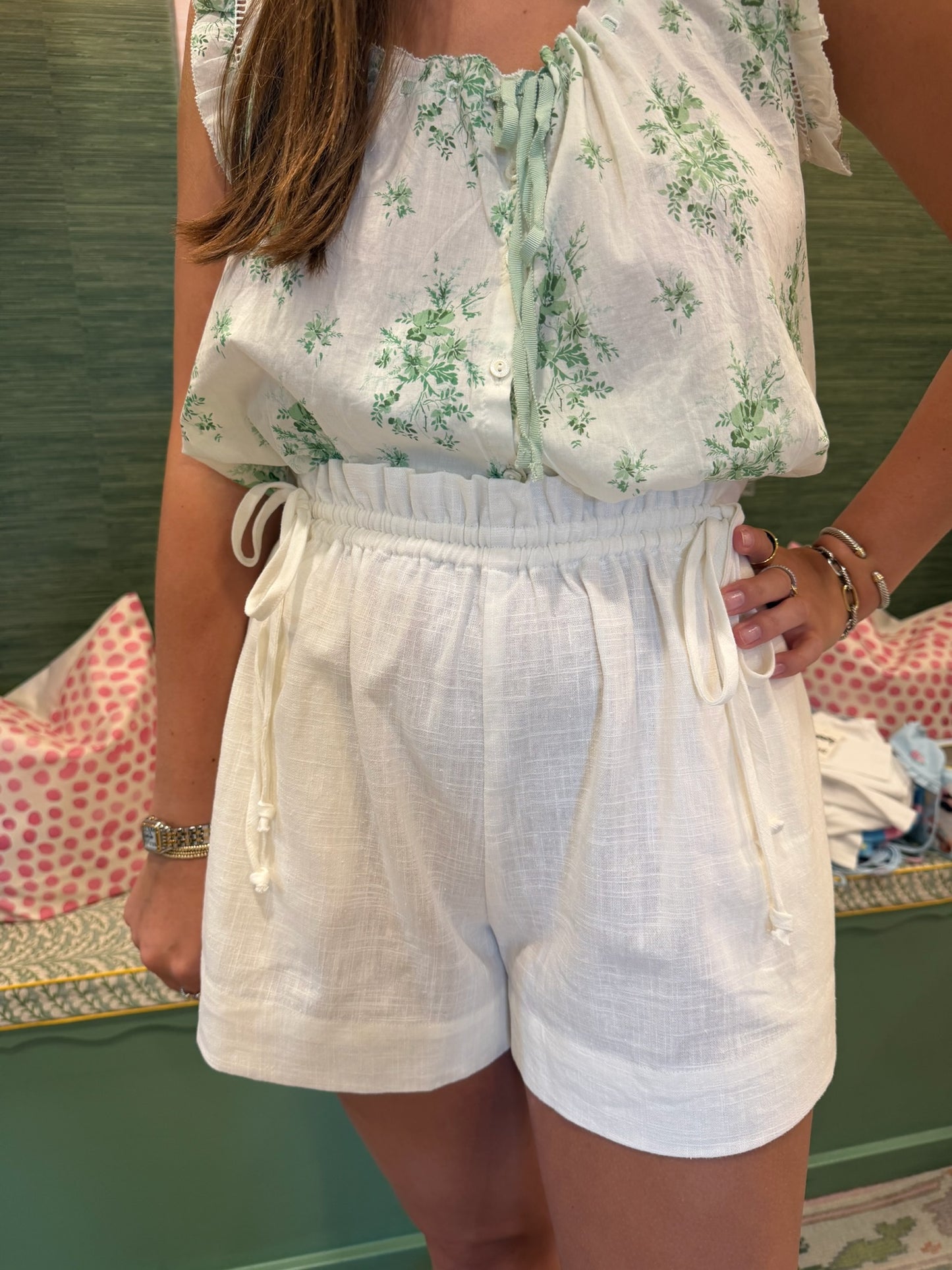 Lainey Elastic Waist Shorts