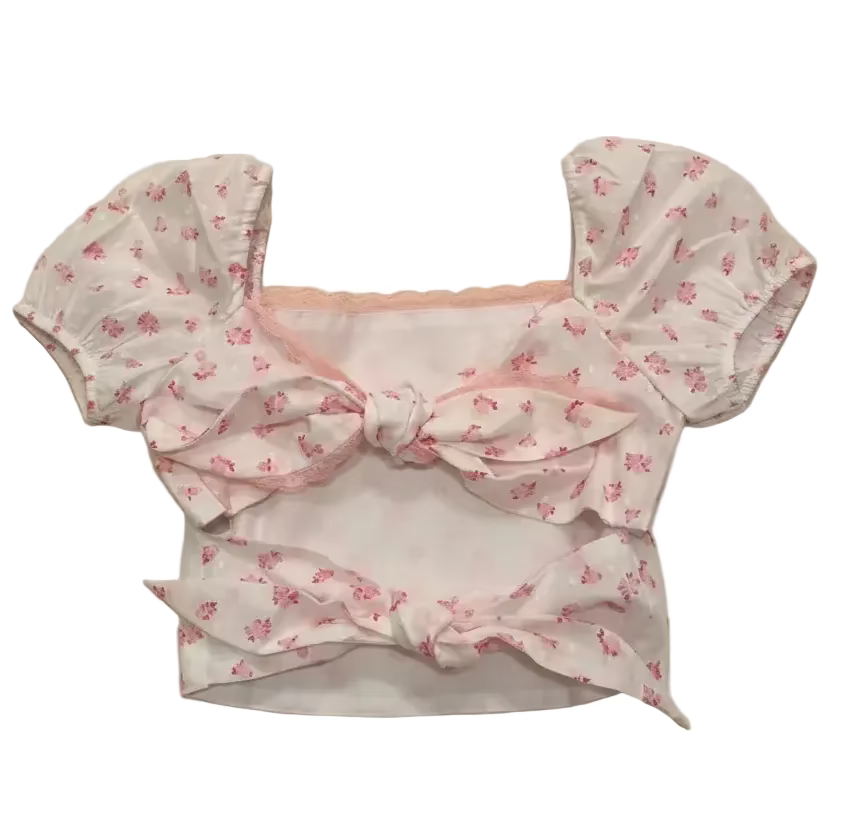 Girls Noa Tie Back Top