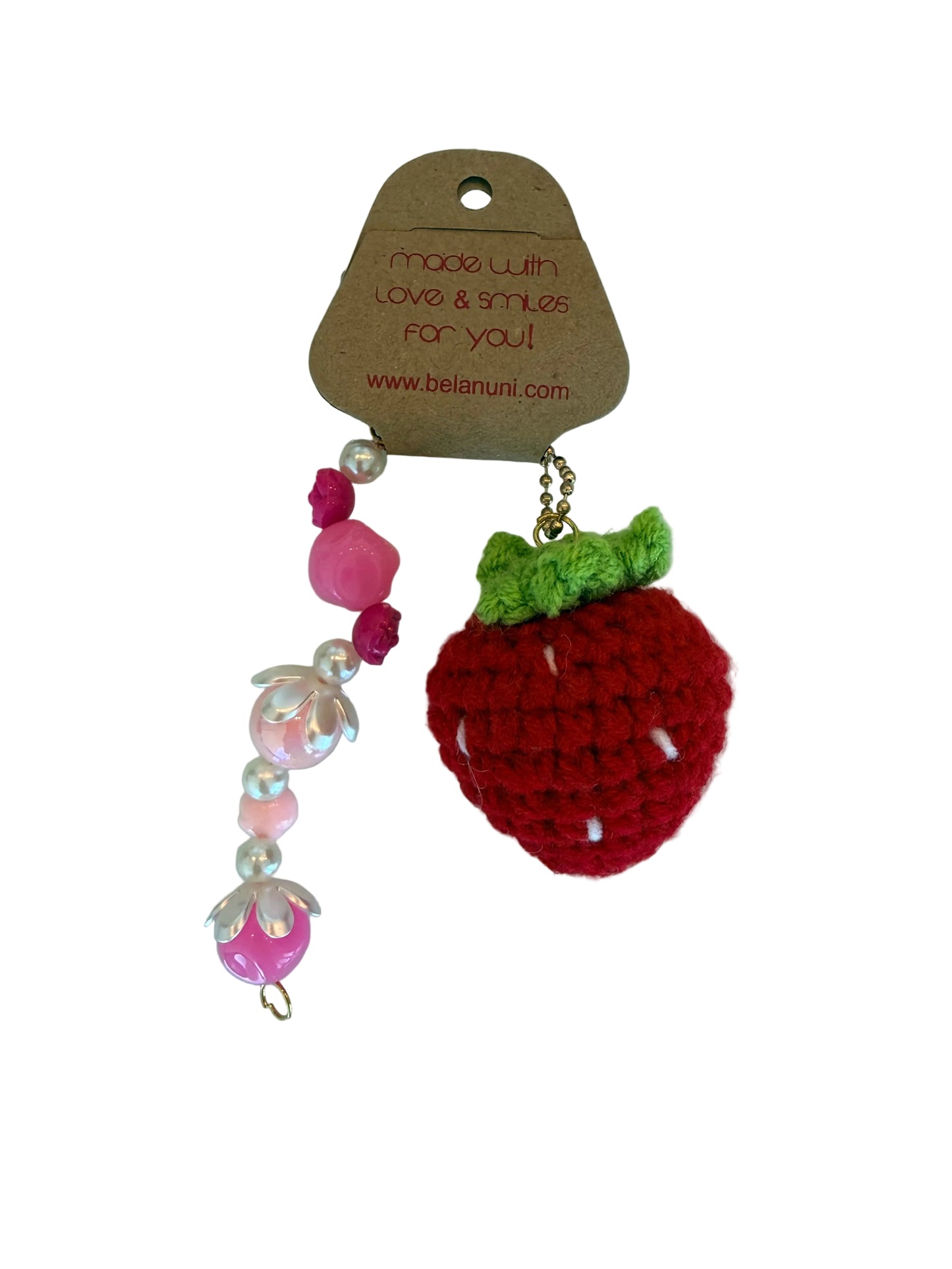 Beaded Crochet Bag Charm