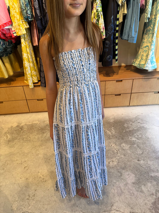 Girls Long Floral Dress