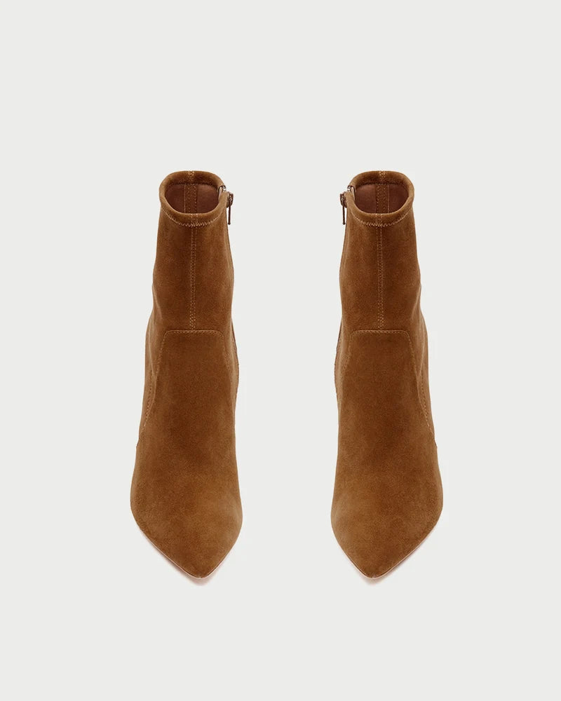 Isla Suede Slim Ankle Bootie