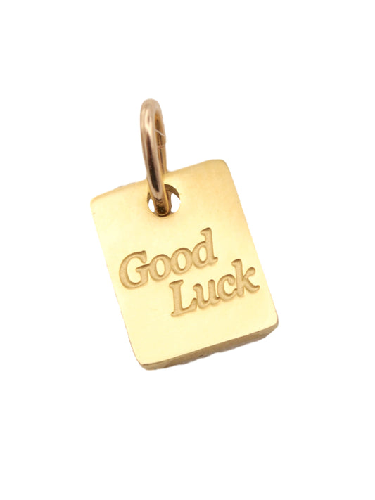 Good Luck Note Charm