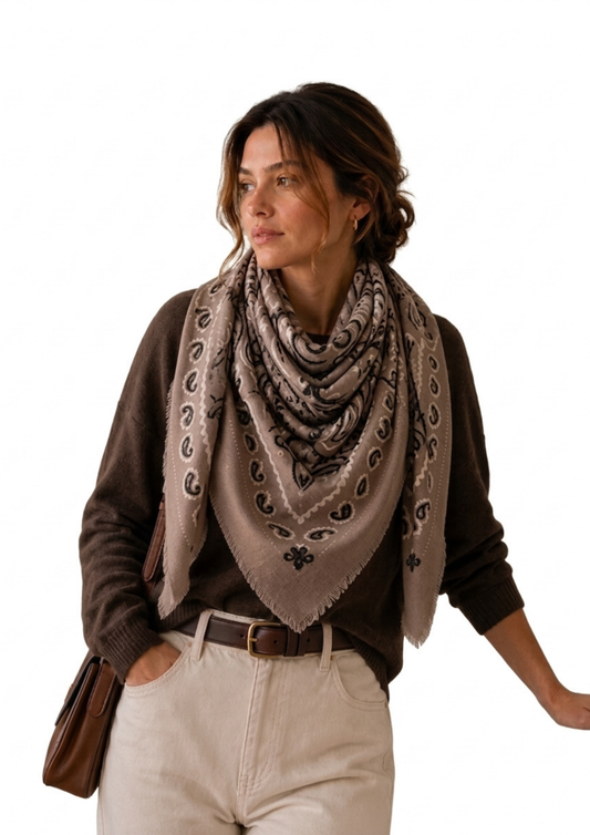 Large Woolen Square Bandana