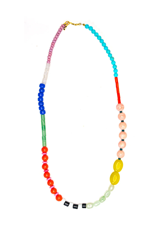 Long Mixed Media Necklace