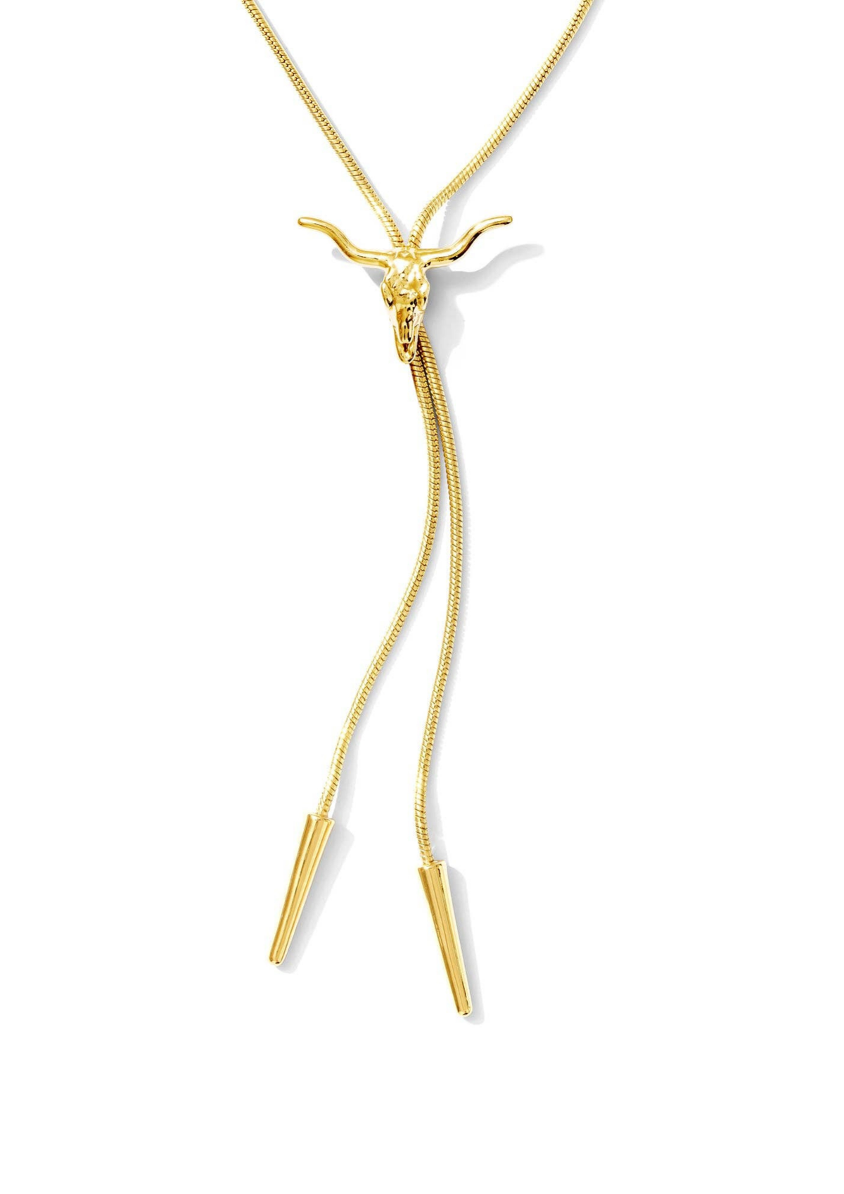 Longhorn Bolo Tie Necklace