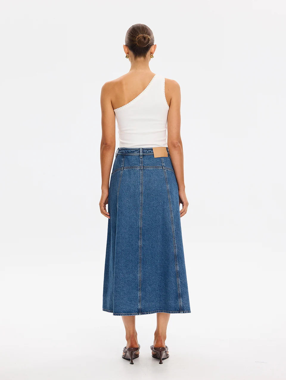 Rita Denim Midi Skirt