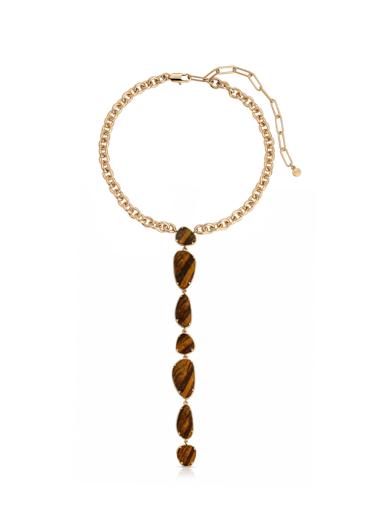 Majestic Stone Necklace in Tiger's Eye