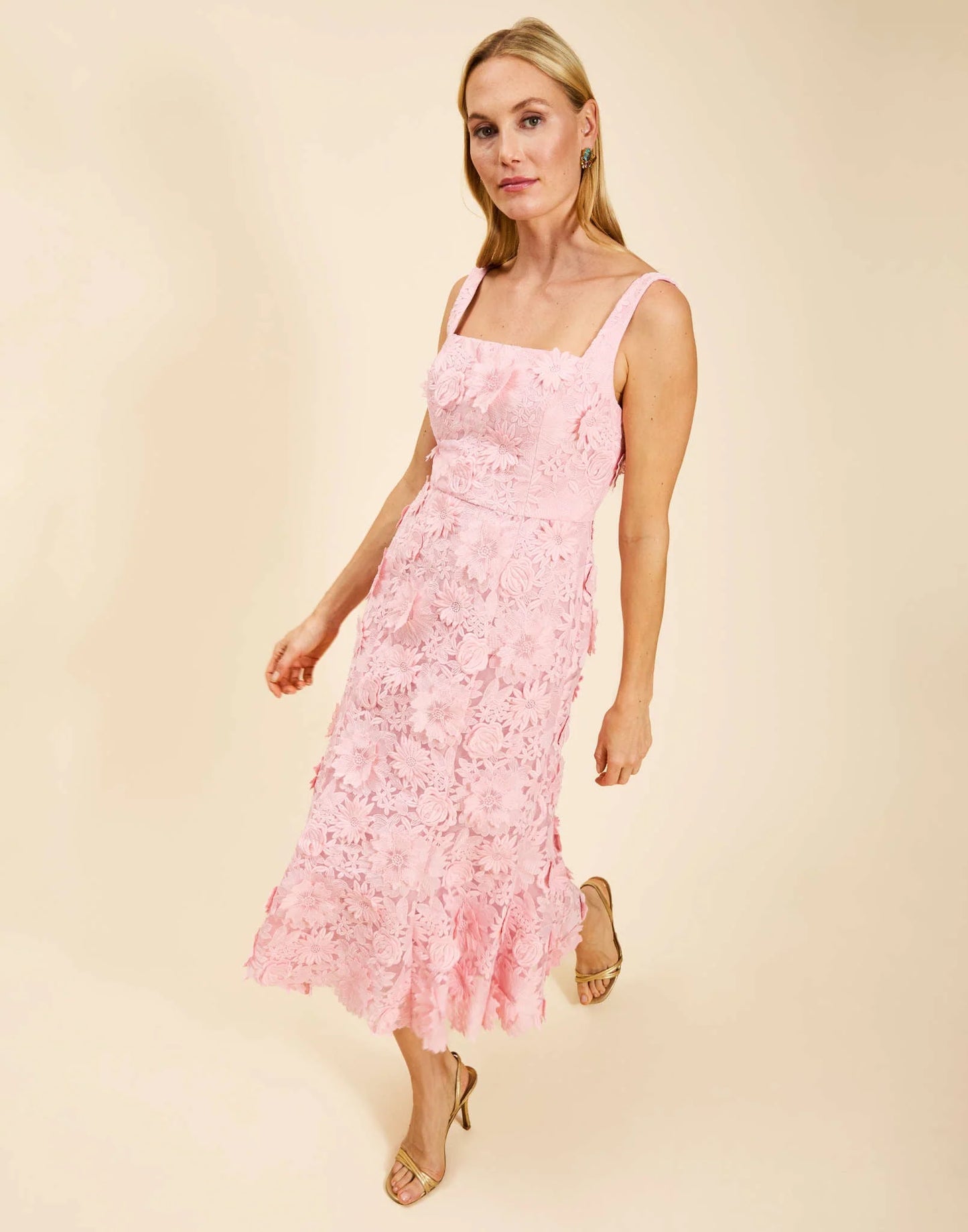 Manila Lace Midi Dress