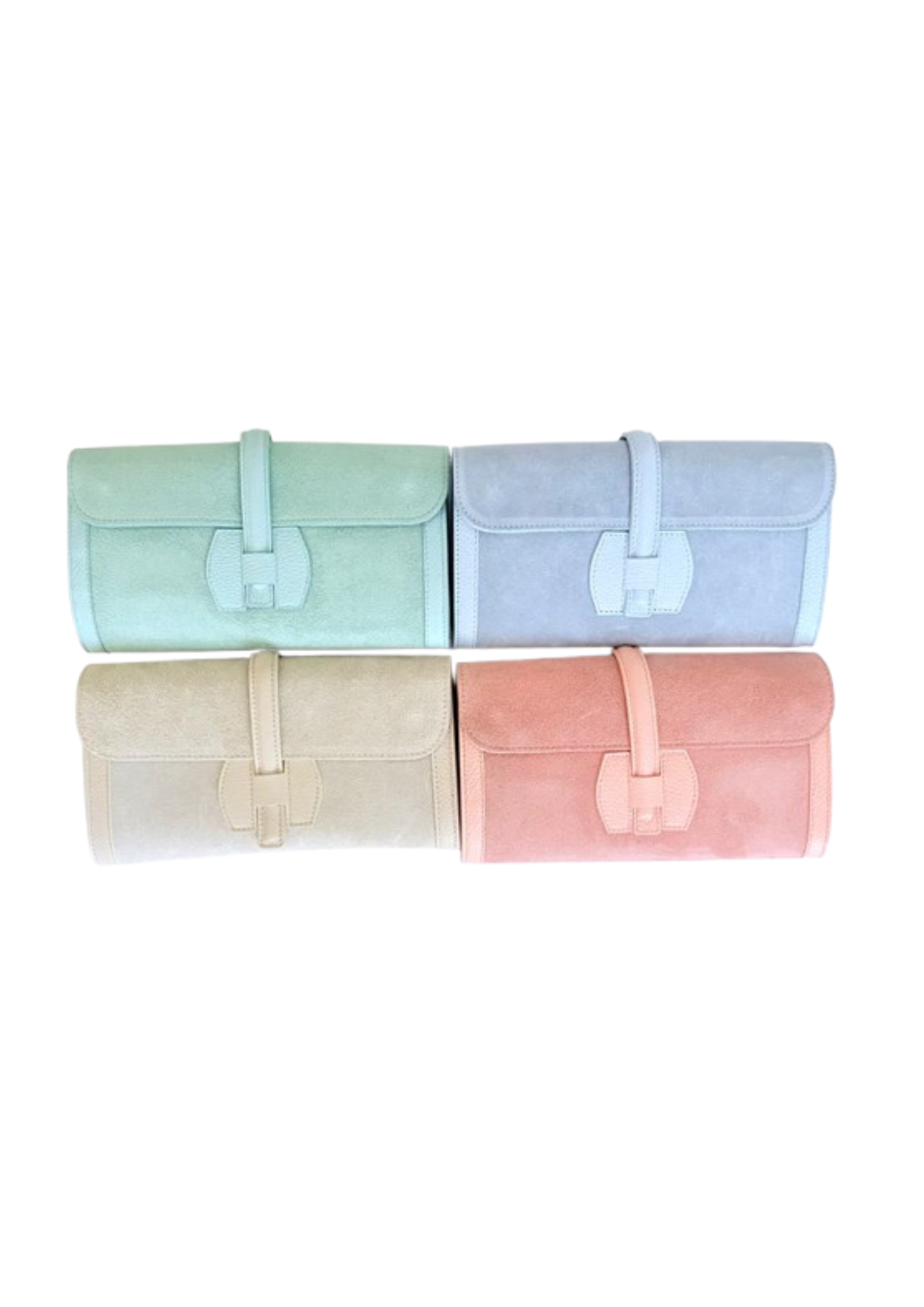 Monet Suede Clutch