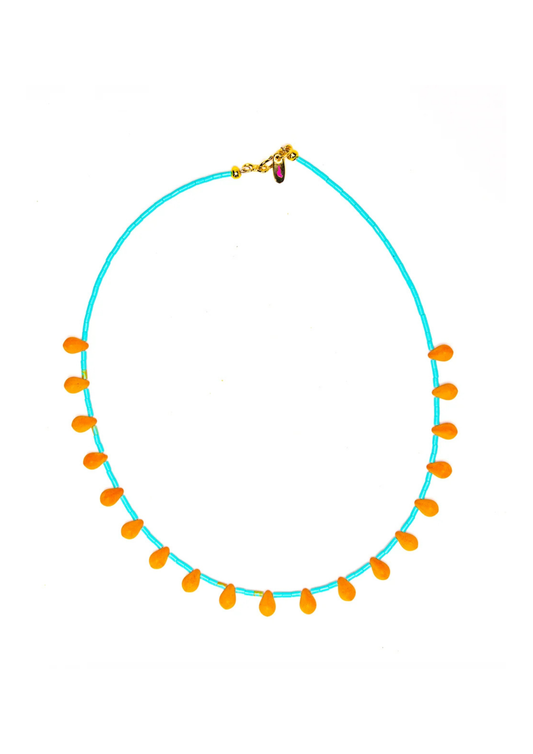 Mustard Drop Necklace