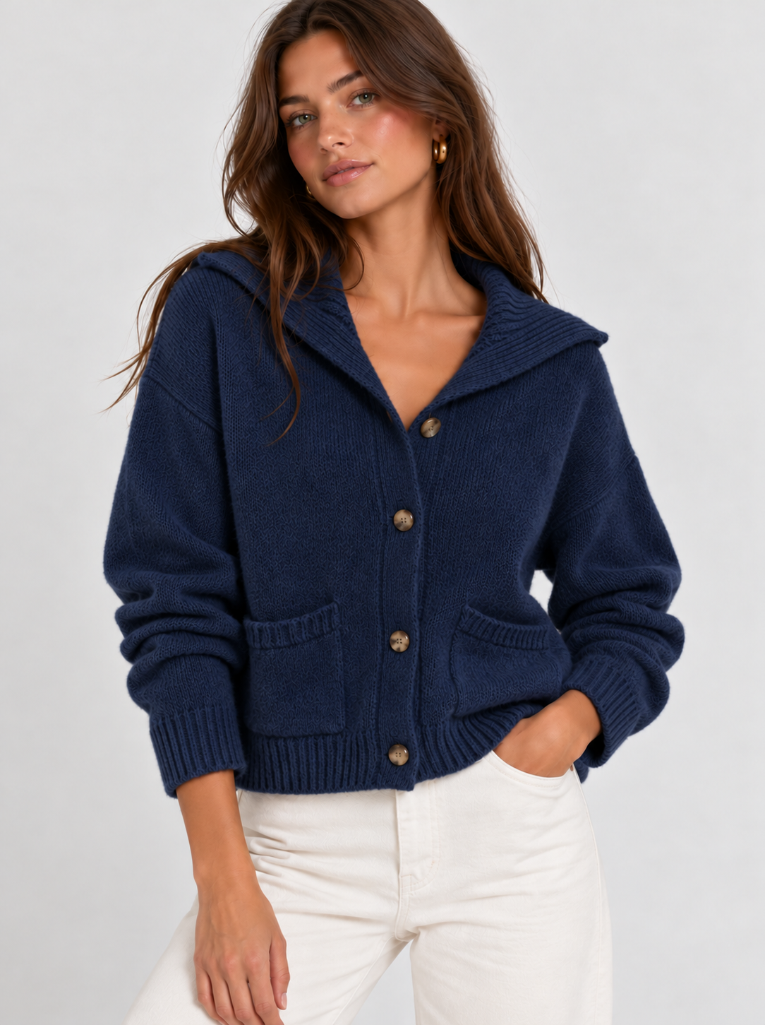 Custom Cotton Cardigan Sweater