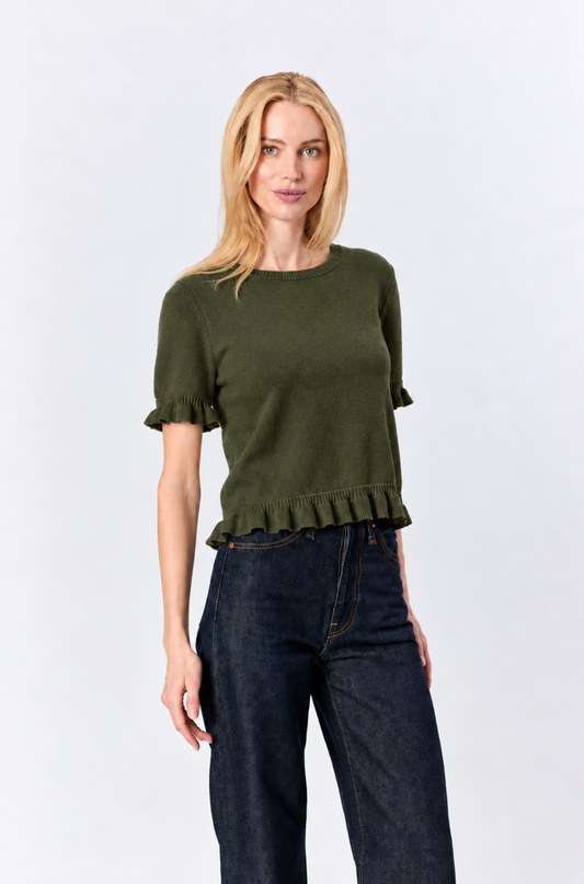 Ruffle Edge Sweater