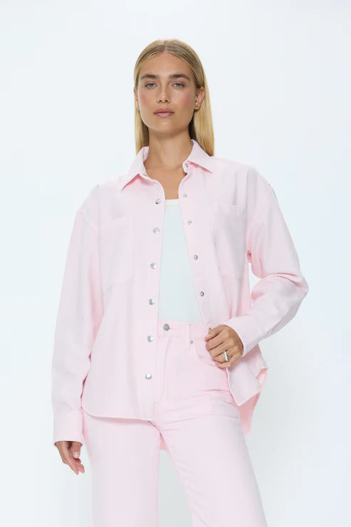 Elin Fluid Denim Shacket