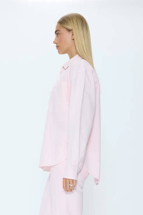 Elin Fluid Denim Shacket