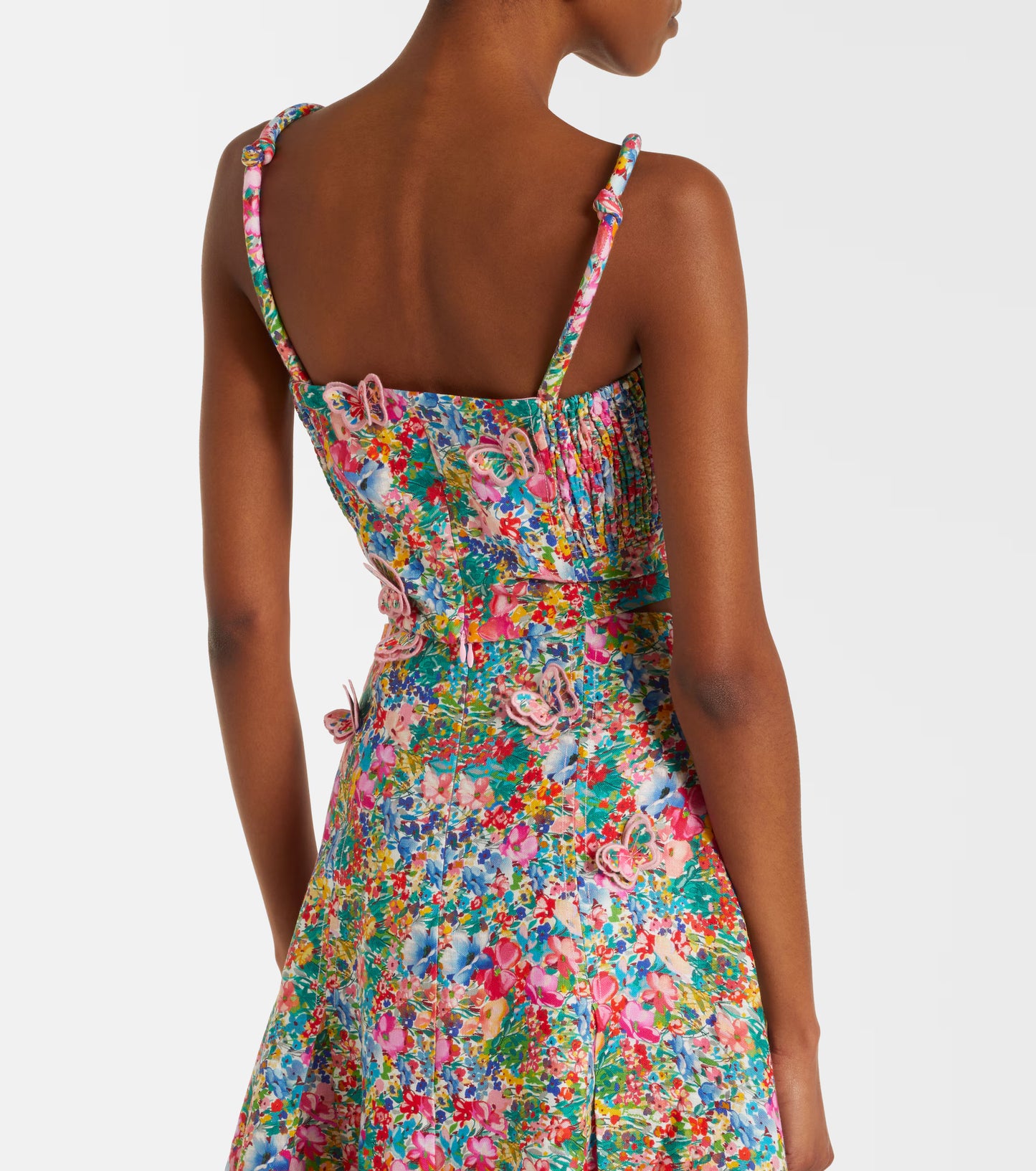 Peasant Floral Butterflies Top