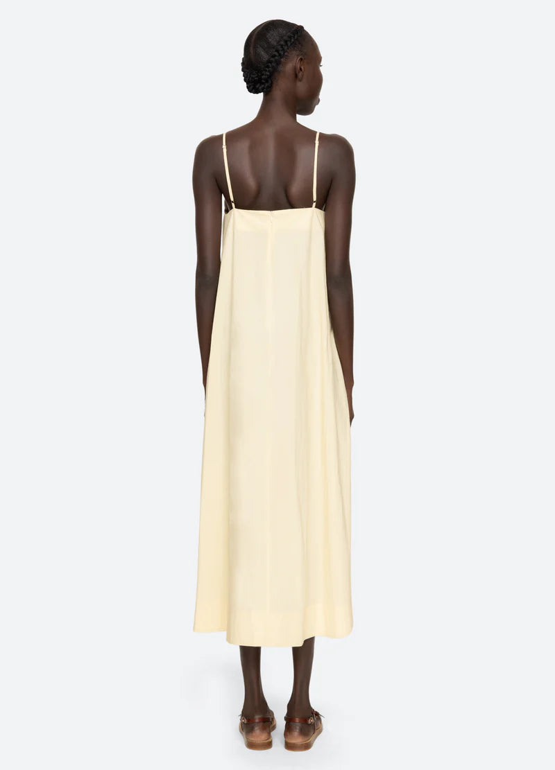 Lisette Solid Ruffle Maxi Sundress