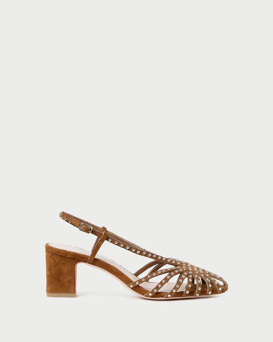 Priscilla Suede Heeled Sandal