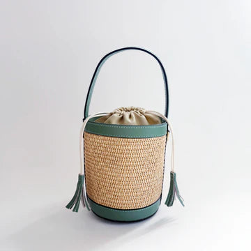 Raffia Bucket Bag