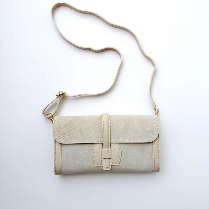 Monet Suede Clutch