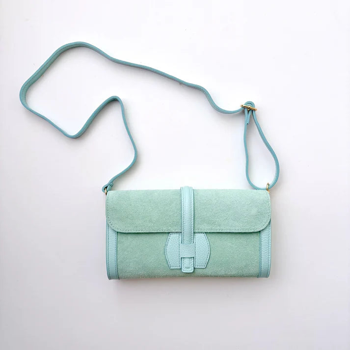 Monet Suede Clutch