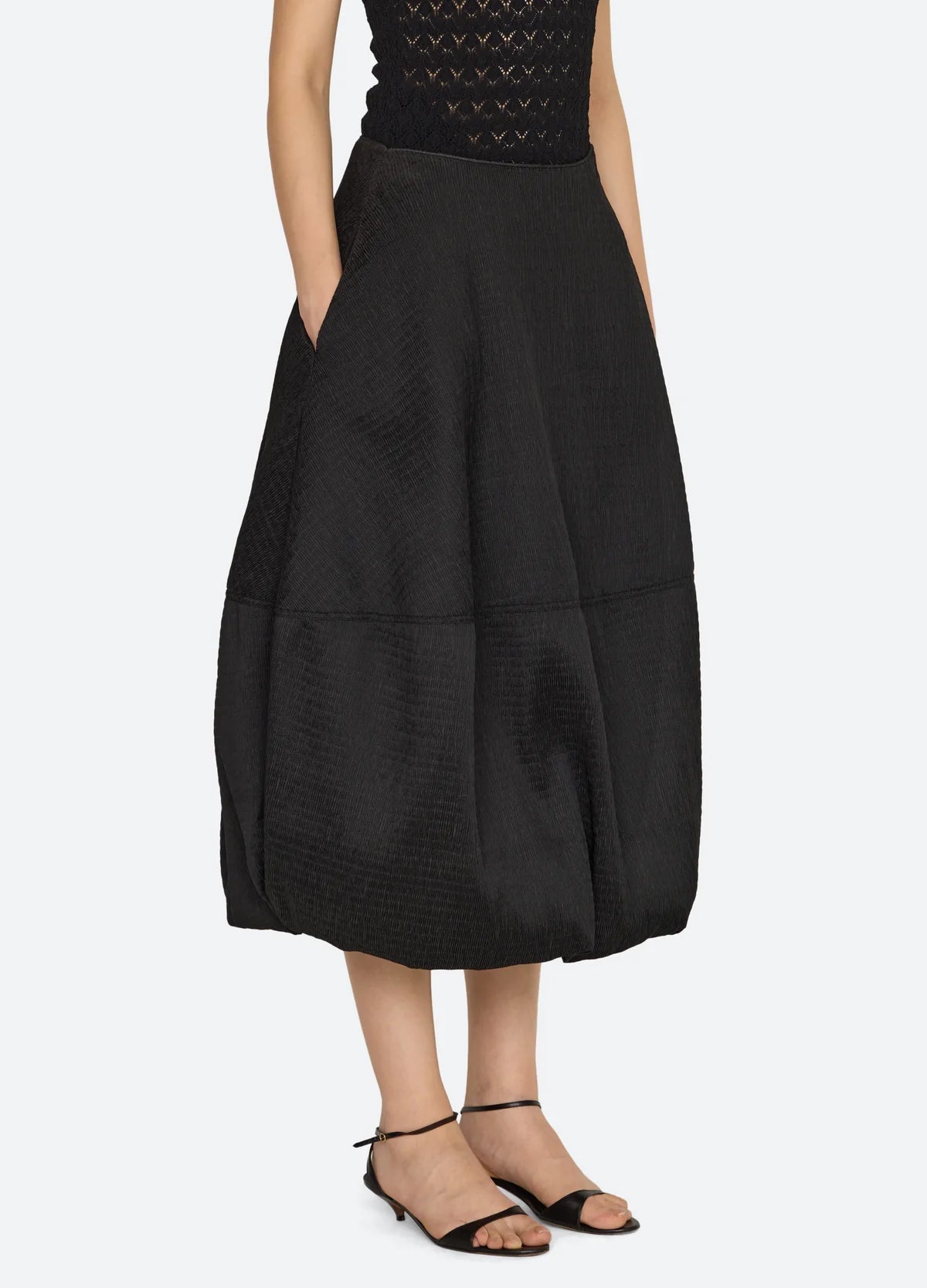 Evora Bubble Midi Skirt