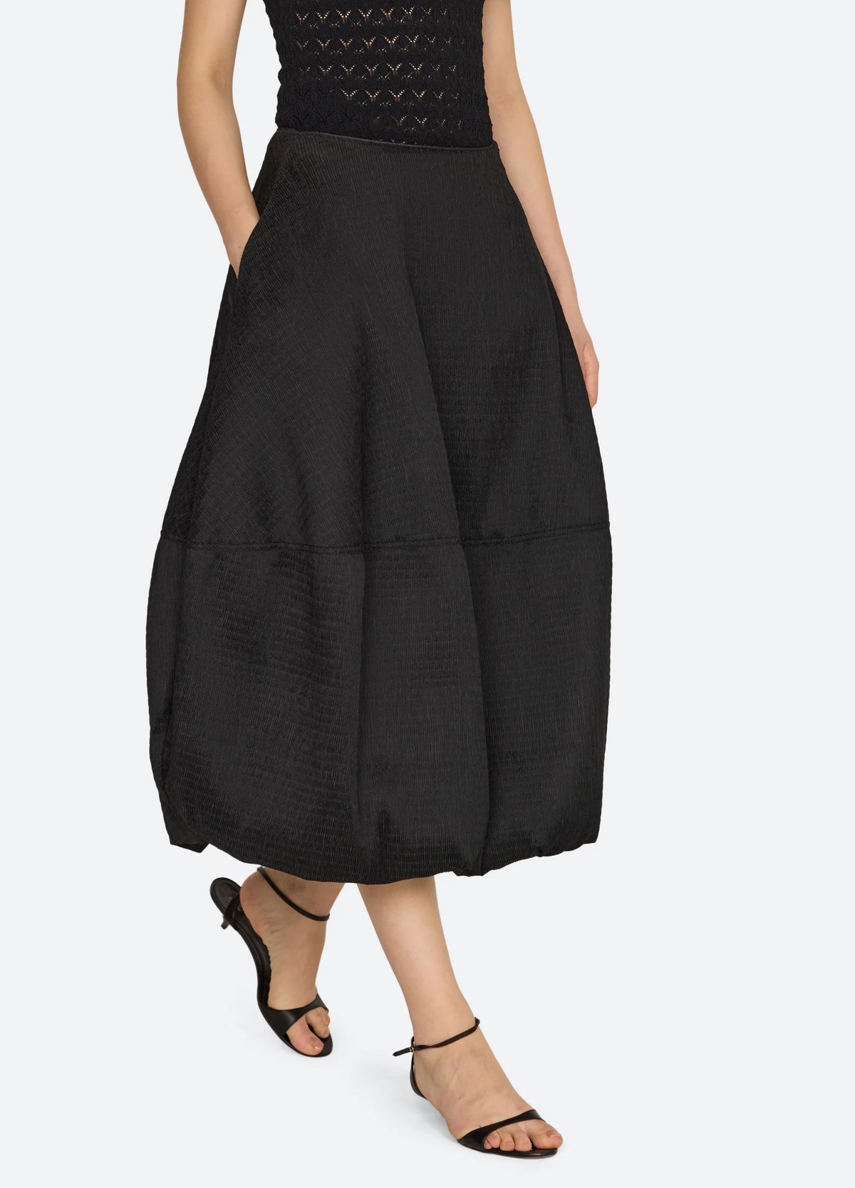 Evora Bubble Midi Skirt