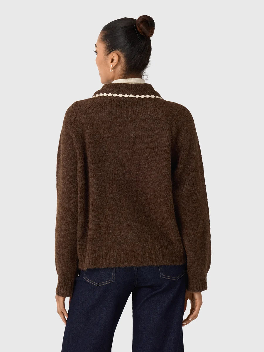 The Crochet Collar Cardigan