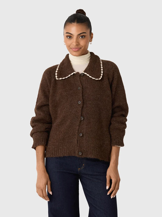 The Crochet Collar Cardigan