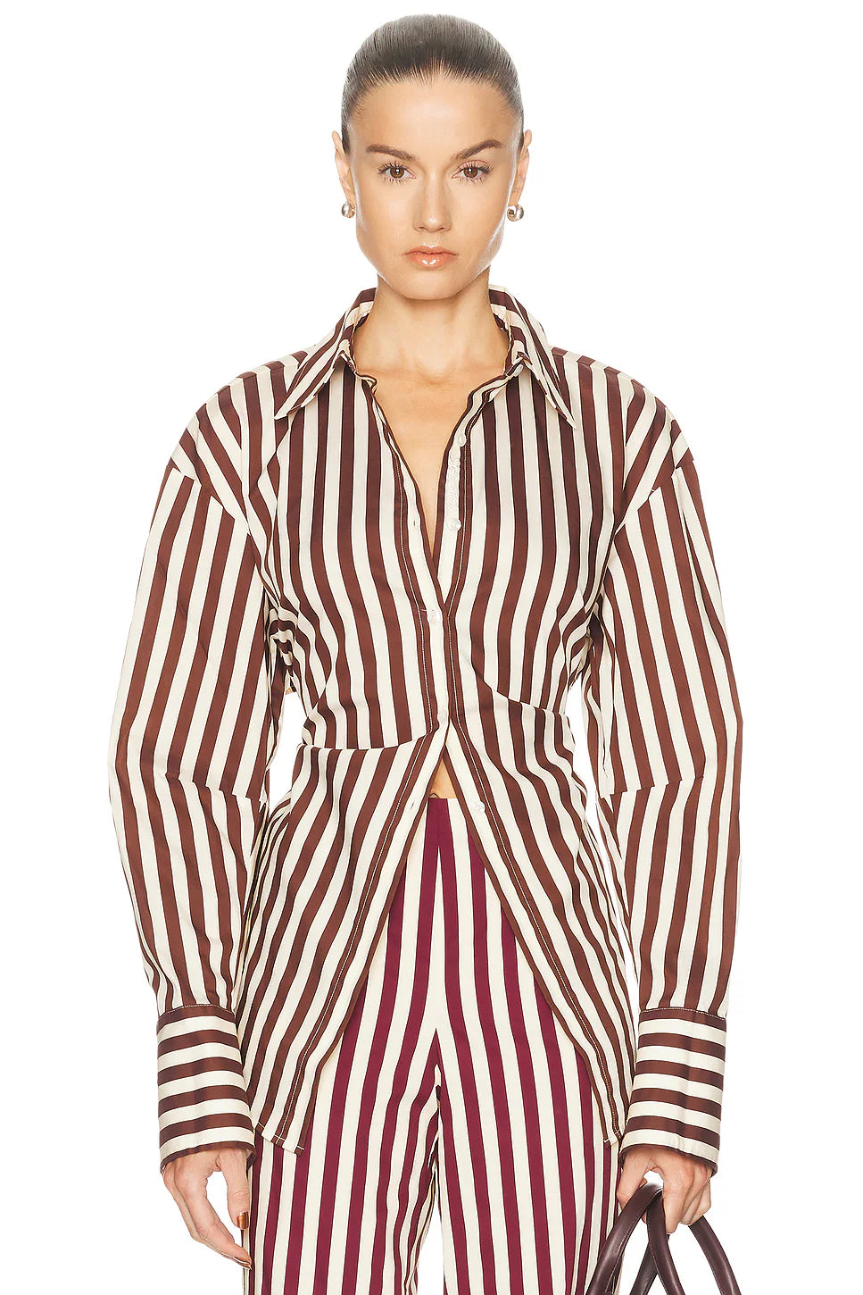 Loch Poplin Button Up Top