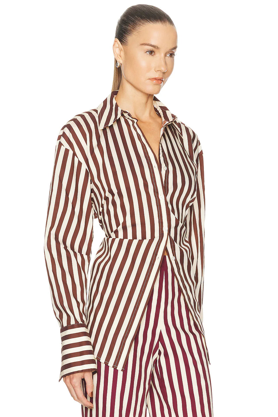 Loch Poplin Button Up Top