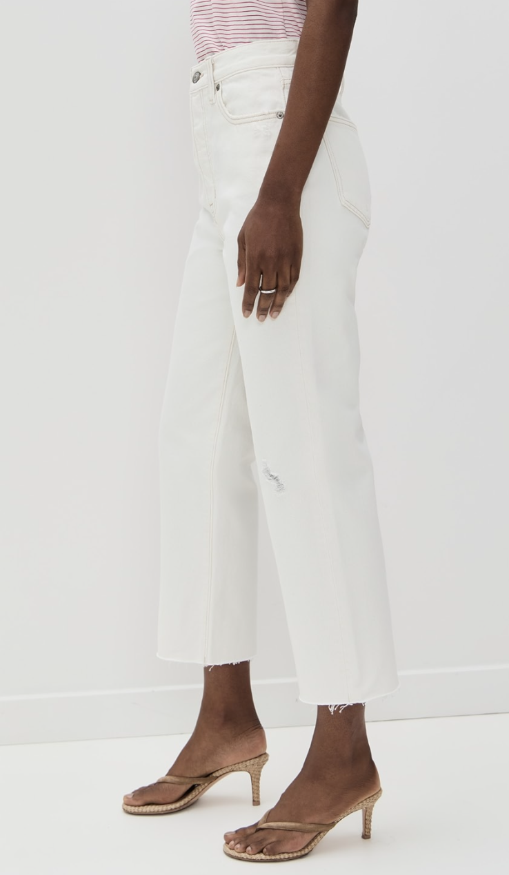 Cassie Crop Super High Rise Straight Crop Jean