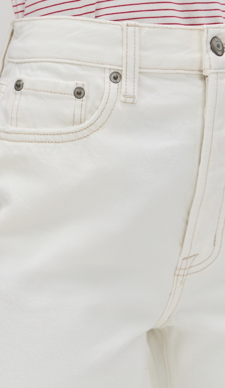 Cassie Crop Super High Rise Straight Crop Jean