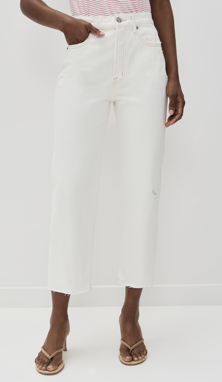 Cassie Crop Super High Rise Straight Crop Jean