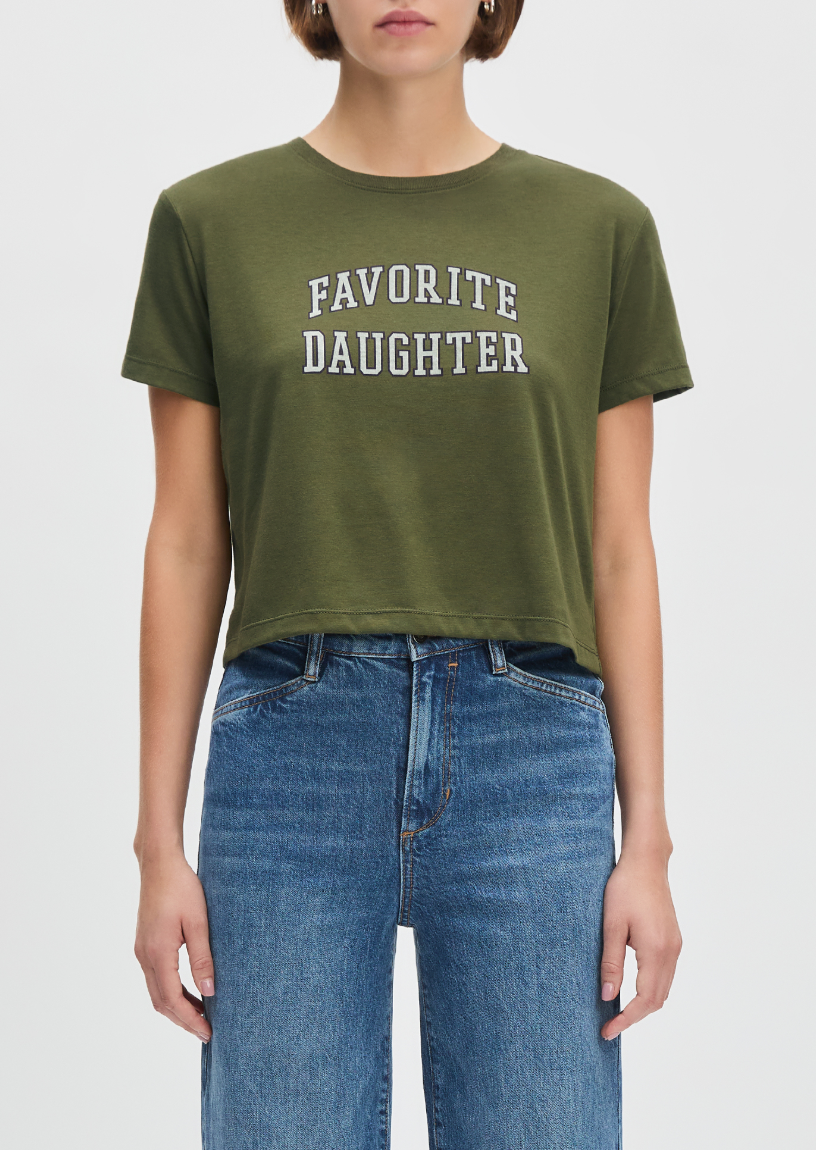 Cropped Collegiate Tee