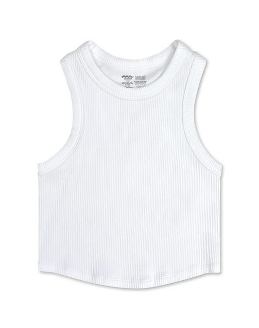 Girls Ribbed Racerback Tank