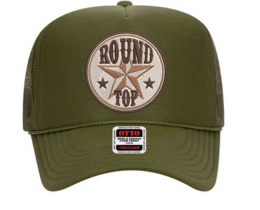 Round Top Star Trucker Hat