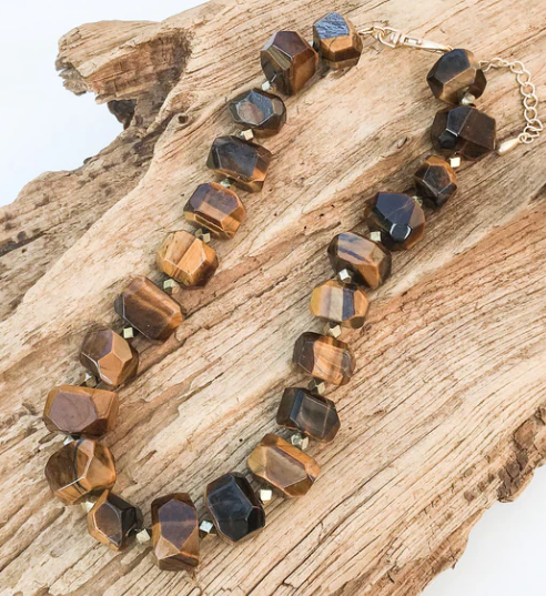 Chunk Brass Statement Necklace