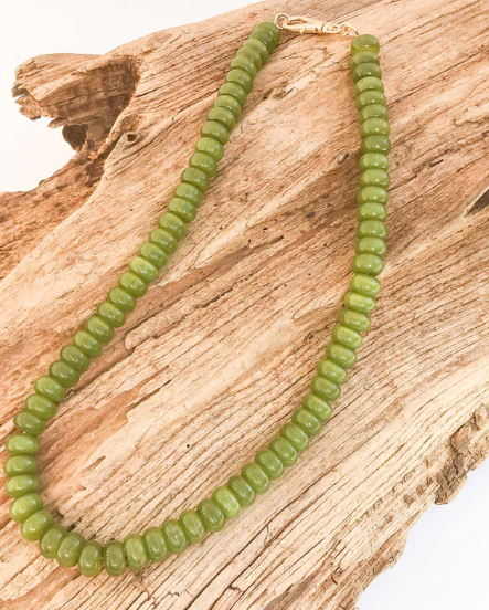 Rondelle Gemstone Layering Necklace