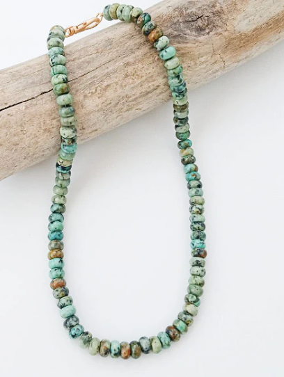Rondelle Gemstone Layering Necklace