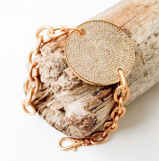 Disc Bracelet on Cable Chain