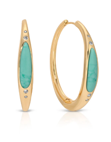 Turquoise Solstice Hoops